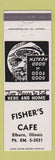 Matchbook Cover - Fisher's Cafe Elburn IL