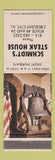 Matchbook Cover - Schmidt's Steak House Crescent City IL