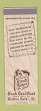 Matchbook Cover - Coach House Richton Park IL SAMPLE