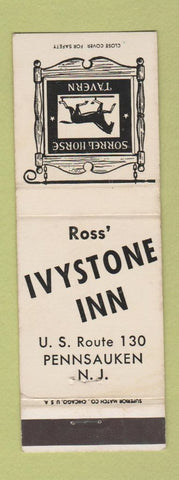 Matchbook Cover - Ross' Ivystone Inn Pennsauken NJ