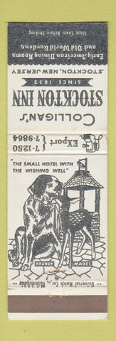 Matchbook Cover - Colligan's Stockton Inn Stockton NJ