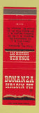 Matchbook Cover - Bonanza Sirloin Pit Cherry Hill NJ Woodbury Heights