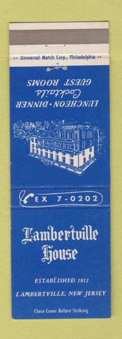 Matchbook Cover - Lambertville House NJ