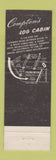 Matchbook Cover - Compton's Log Cabin Haddon NJ