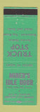 Matchbook Cover - Miner's Idle Hour Truck Stop Crescent City IL