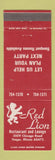Matchbook Cover - Red Lion Restaurant Steger IL