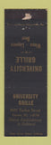 Matchbook Cover - University Grille Oakland? WORN