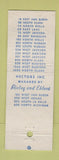 Matchbook Cover - Pixley and Ehlers Restaurants Chicago IL