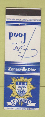 Matchbook Cover - Casino Restaurant Zanesville OH