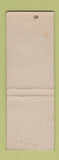 Matchbook Cover - Mexicana Room Lincoln Lounge Canton Massillon OH WEAR
