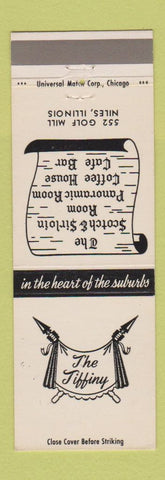 Matchbook Cover - The Tiffany Restaurant Niles IL