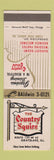 Matchbook Cover - The Country Squire Grayslake IL