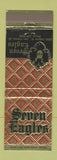 Matchbook Cover - Sevens Eagles Des Plaines IL