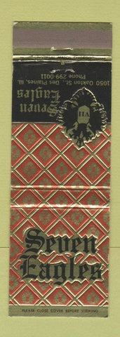 Matchbook Cover - Sevens Eagles Des Plaines IL