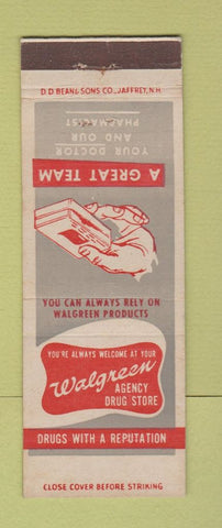 Matchbook Cover - Walgreens Drug Stores Speed Shaving Cream