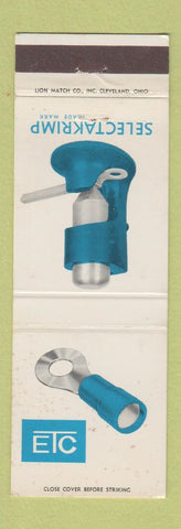 Matchbook Cover - Selectakrimp ETC Crimping Tool wire Cleveland OH