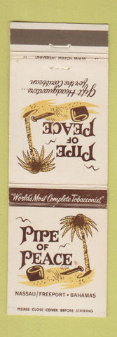 Matchbook Cover - Pipe of Peace Nassau Freeport Bahamas