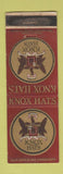 Matchbook Cover - Knox Hats Morris Miller Men's Clothes Pottstown PA WEAR