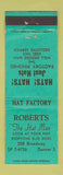 Matchbook Cover - Roberts Hats Denver Colorado WEAR