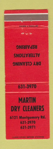 Matchbook Cover - Martin Dry Cleaning OH