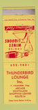 Matchbook Cover - Thunderbird Lounge V Valdiserri WEAR