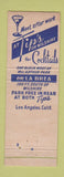 Matchbook Cover - Tip's Los Angeles CA restaurant