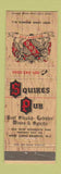Matchbook Cover - Squire Pub West Long Branch NJ