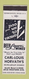 Matchbook Cover - Carl Louis Horvath's Hungarian Restaurant