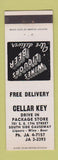 Matchbook Cover - Cellar Key Liquor Fort Lauderdale FL