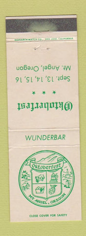 Matchbook Cover - Oktoberfest Mount Angel OR WEAR