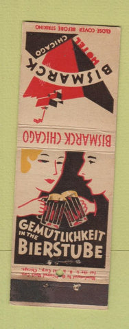 Matchbook Cover - Bismarck Hotel Chicago IL WEAR