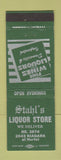Matchbook Cover - Stahl's Liquor Store