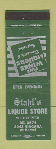 Matchbook Cover - Stahl's Liquor Store
