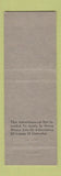 Matchbook Cover - Wines and Liquors stock cut BLANK