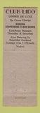 Matchbook Cover - Club Lido