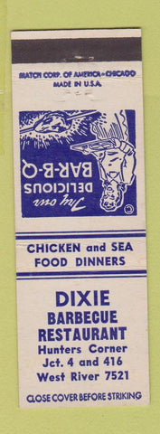 Matchbook Cover - Dixie BBQ Restaurant girlie