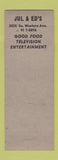 Matchbook Cover - Walk Inn Jul Ed's