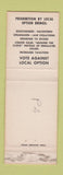 Matchbook Cover - PA Brewery Soft Drink Union WEAR