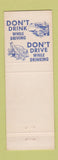 Matchbook Cover - Blue Lite Bar Edgerton WY WORN