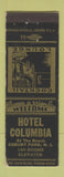 Matchbook Cover - Hotel Columbia Asbury PARk NJ WEAR