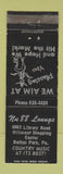 Matchbook Cover - Nu 88 Lounge Bethal Park PA WEAR