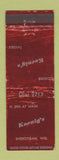 Matchbook Cover - Koenig's Sheboygan WI WORN