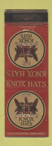 Matchbook Cover - Knox Hats Thomas Gassman Spokane WA WEAR
