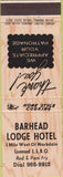 Matchbook Cover - Barhead Lodge Hotel Markdale ON