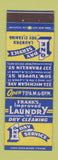 Matchbook Cover - Frank's Laundry Dry Cleaning Buffalo NY
