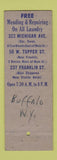 Matchbook Cover - Frank's Laundry Dry Cleaning Buffalo NY