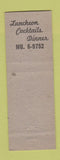 Matchbook Cover - New York City Restaurant LP