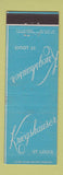 Matchbook Cover - Kriegshauser St Louis MO