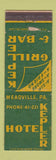 Matchbook Cover - Kepler Hotel Meadville PA WORN