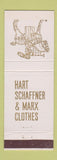 Matchbook Cover - Hart Schaffner Marx Men's Denver Poole's